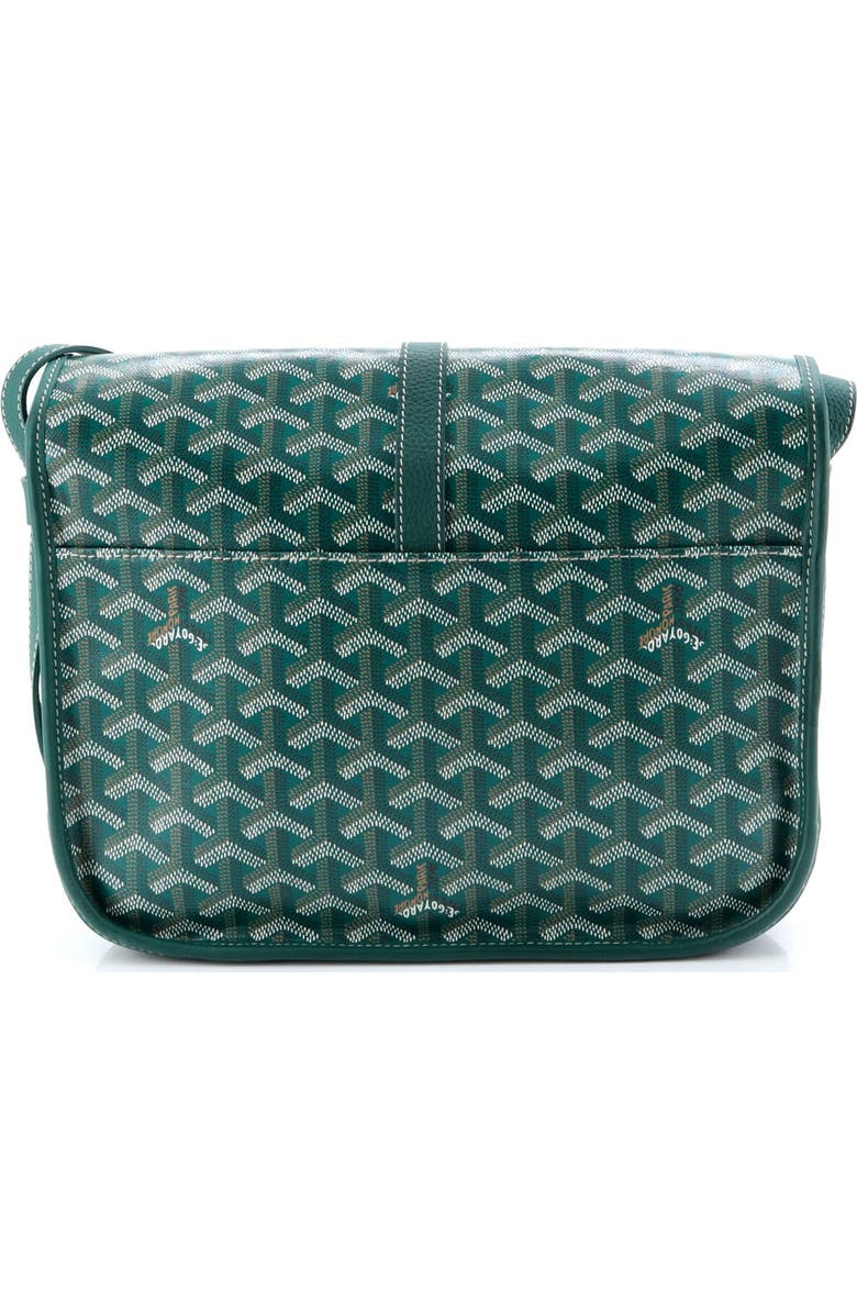 Pre-Owned Goyard Belvedere II Messenger Bag Coated Canvas MM, Alternate, color, Green