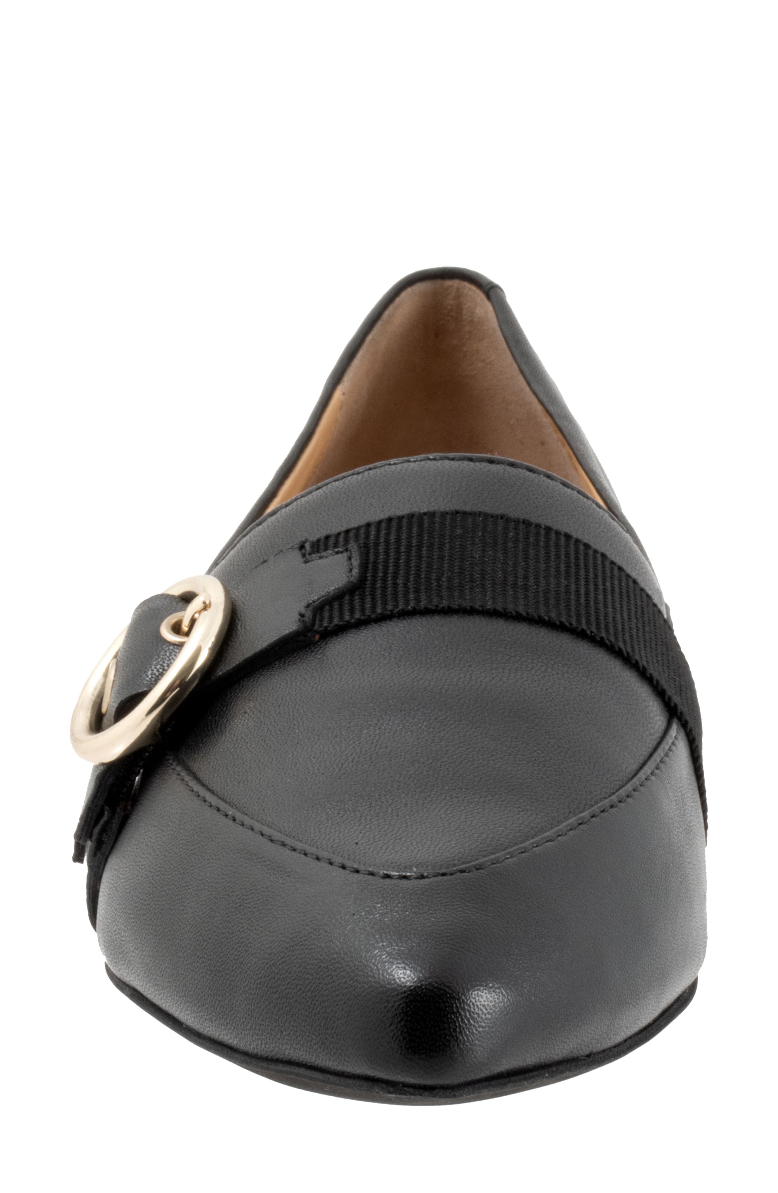 Trotters Emmett Pointed Toe Loafer Flat, Alternate, color, Black
