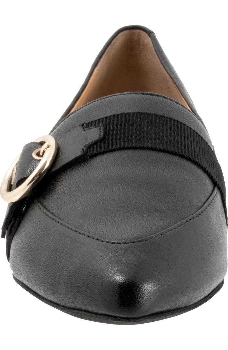 Trotters Emmett Pointed Toe Loafer Flat, Alternate, color, Black