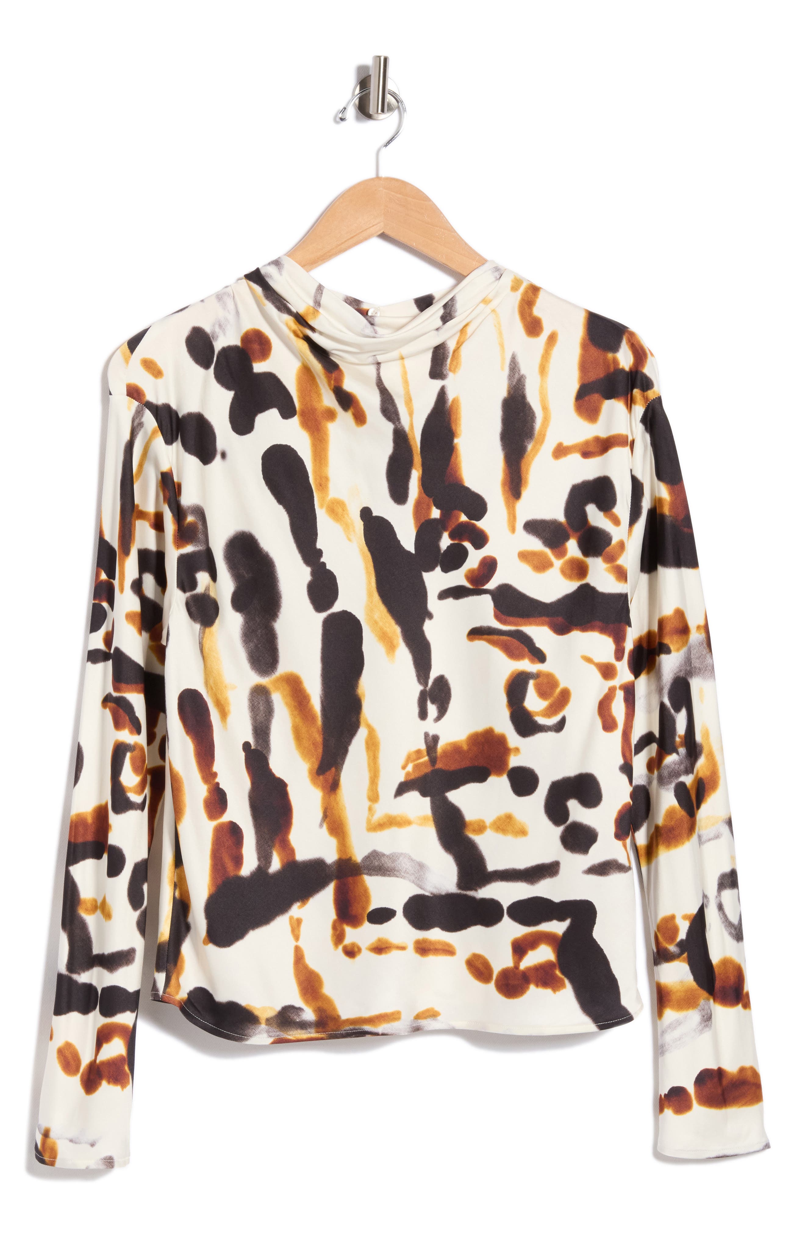 Georgia Long Sleeve Satin Top