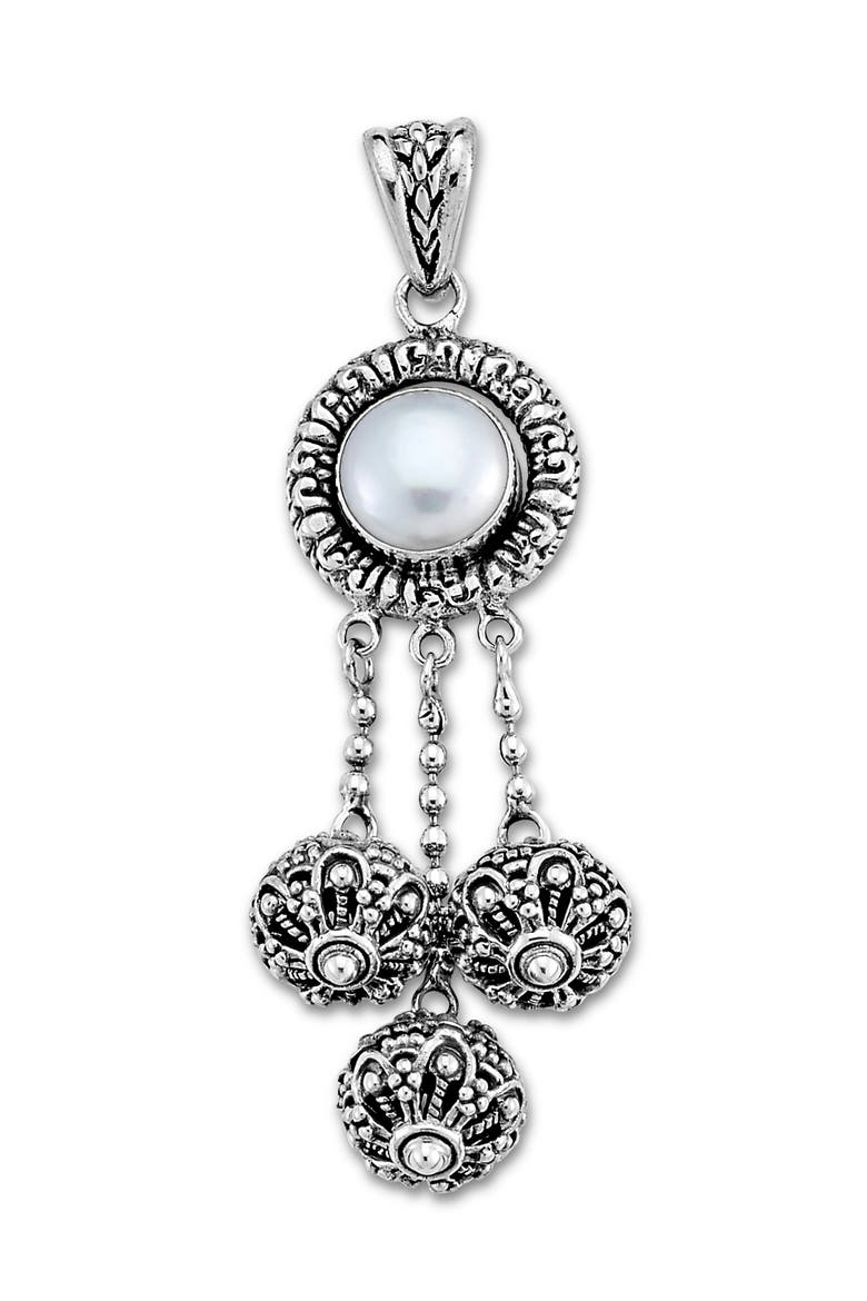 Dream Catcher Pendant, Main, color, WHITE
