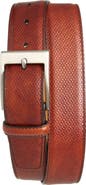 Magnanni Cervantez Embossed Calfskin Leather Belt