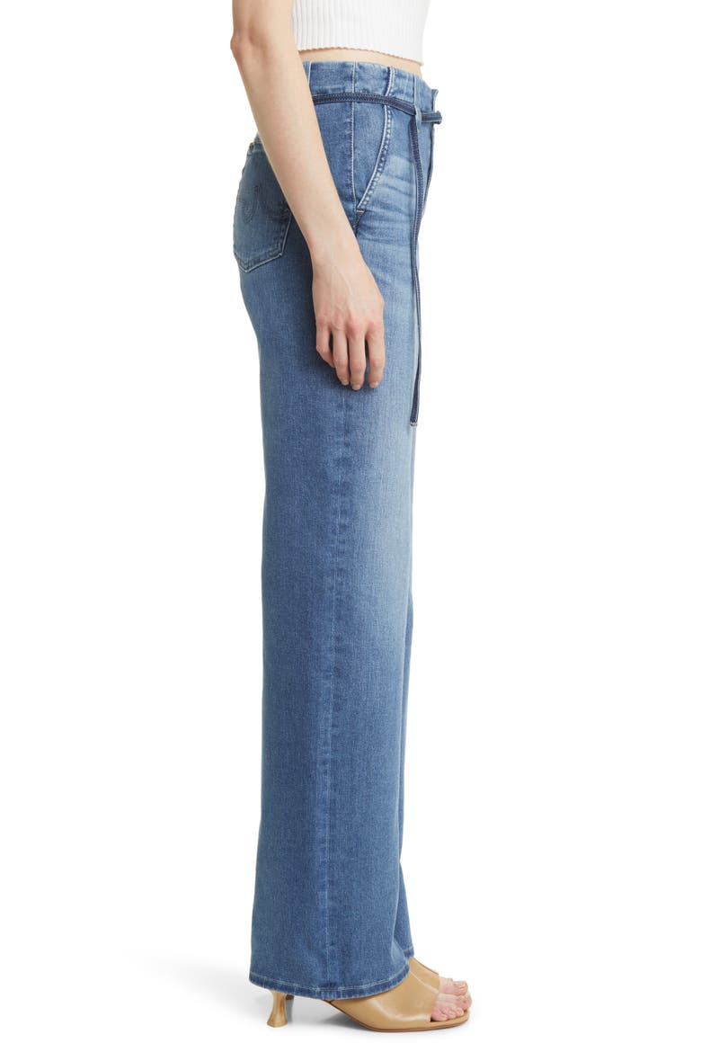 Kora Belted Straight Leg Jeans, Alternate, color, CATSKILLS