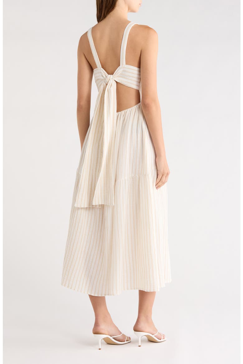 The Go-To Cotton Dress, Alternate, color, LIGHT KHAKI STRIPE