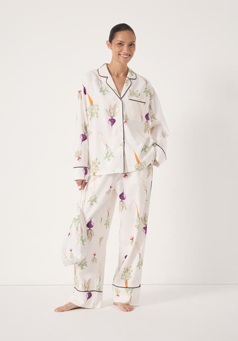 Long Sleeve Brushed Cotton Pyjamas