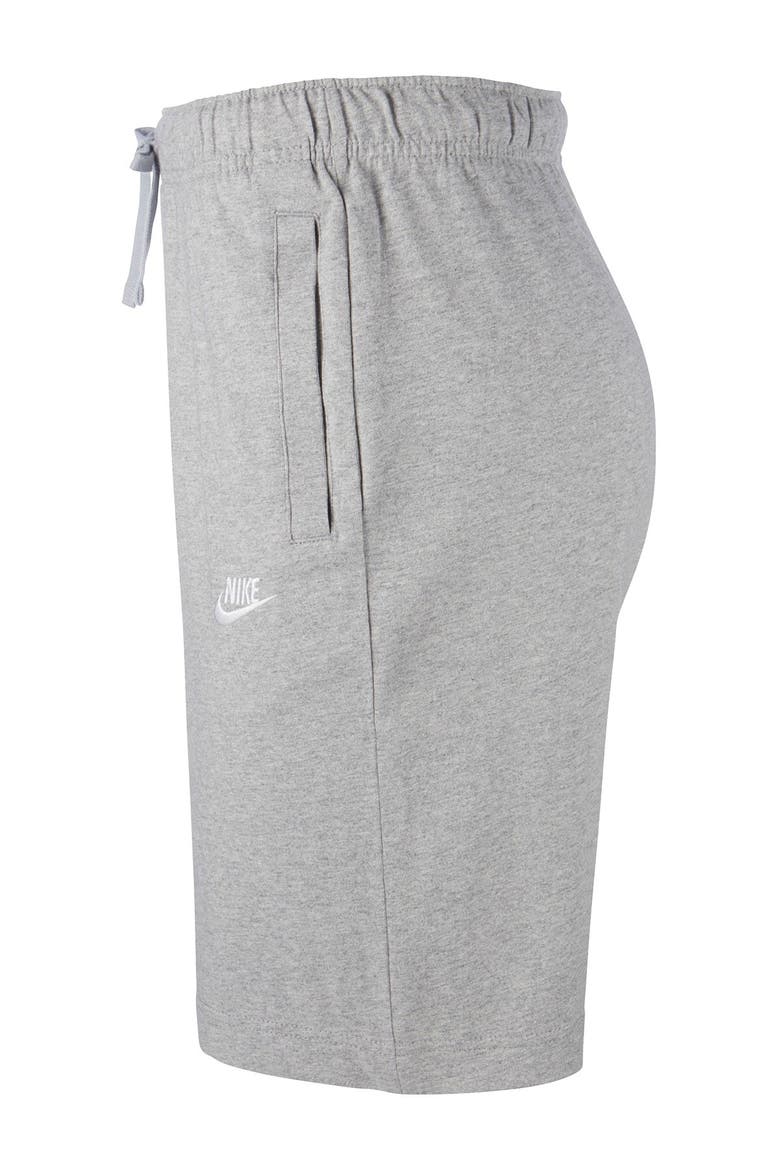 Sportswear Club Jersey Shorts, Alternate, color, D GR H/WHITE
