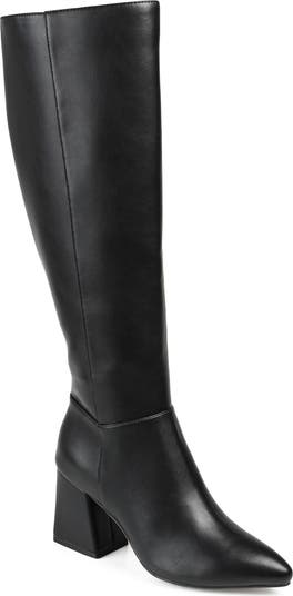 Landree Vegan Leather Block Heel Boot