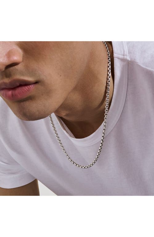 John Hardy Box Chain Necklace In Sterling Silver