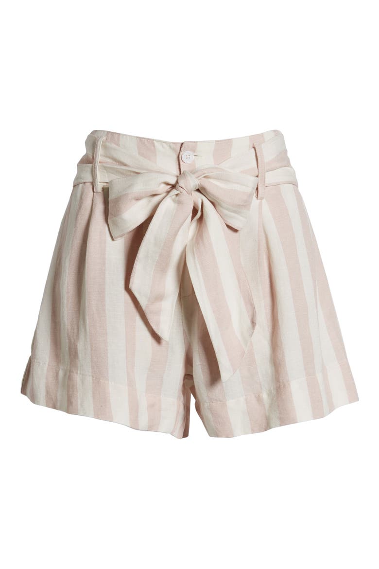 Katy Stripe Shorts, Alternate, color, PETAL STRIPE