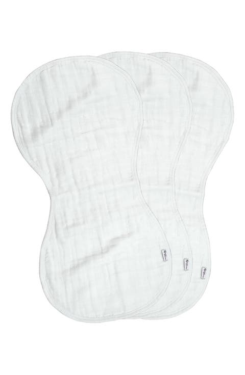 3-Pack Organic Cotton Muslin Burp Cloths