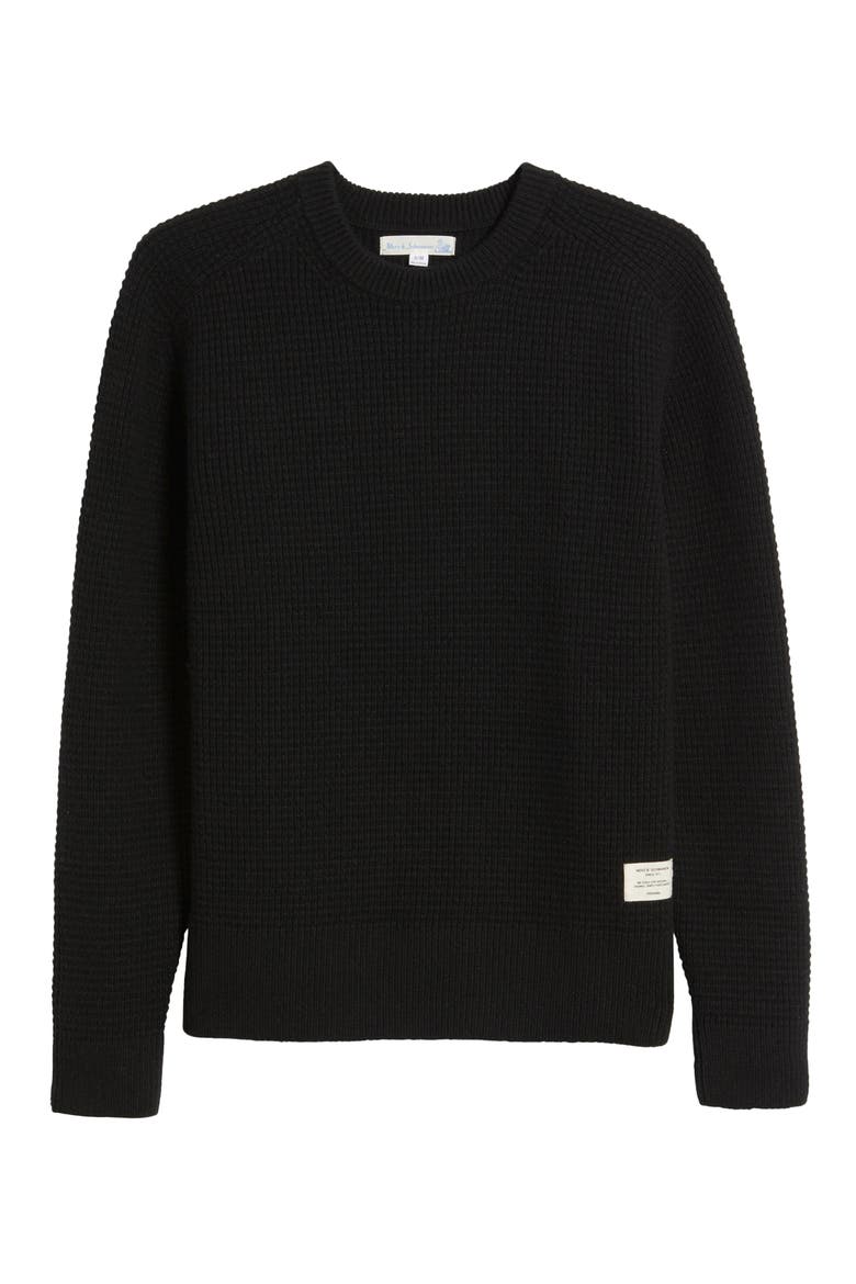 Thermal Wool & Cashmere Sweater, Alternate, color, DEEP BLACK