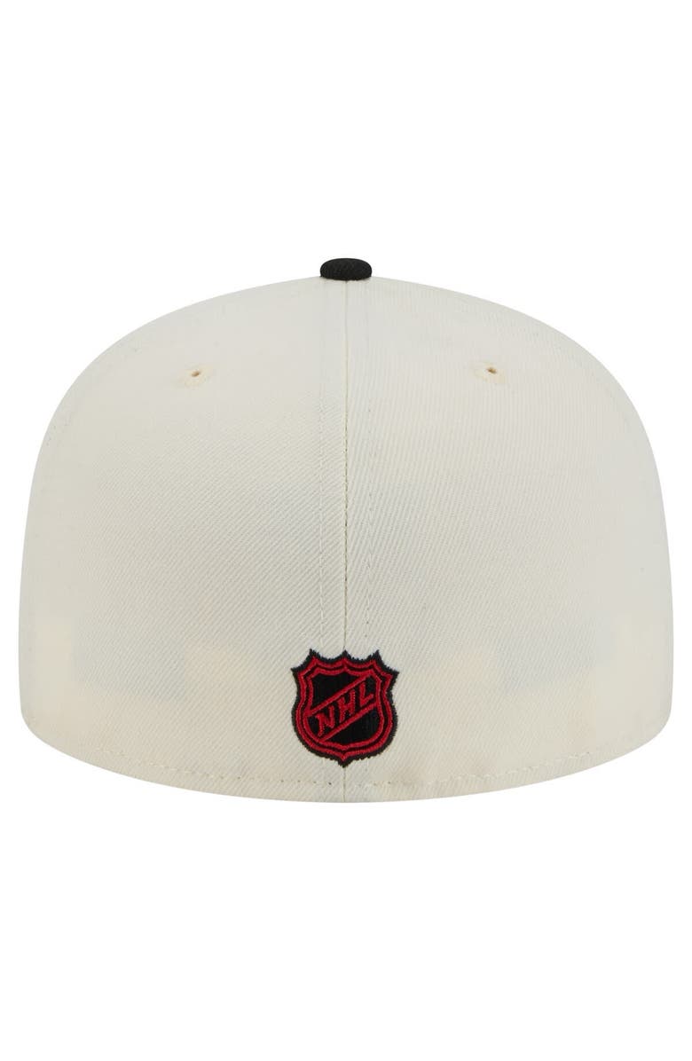 New Era Men's New Era White Buffalo Sabres Chrome Two-Toned 59FIFTY Fitted Hat, Alternate, color,