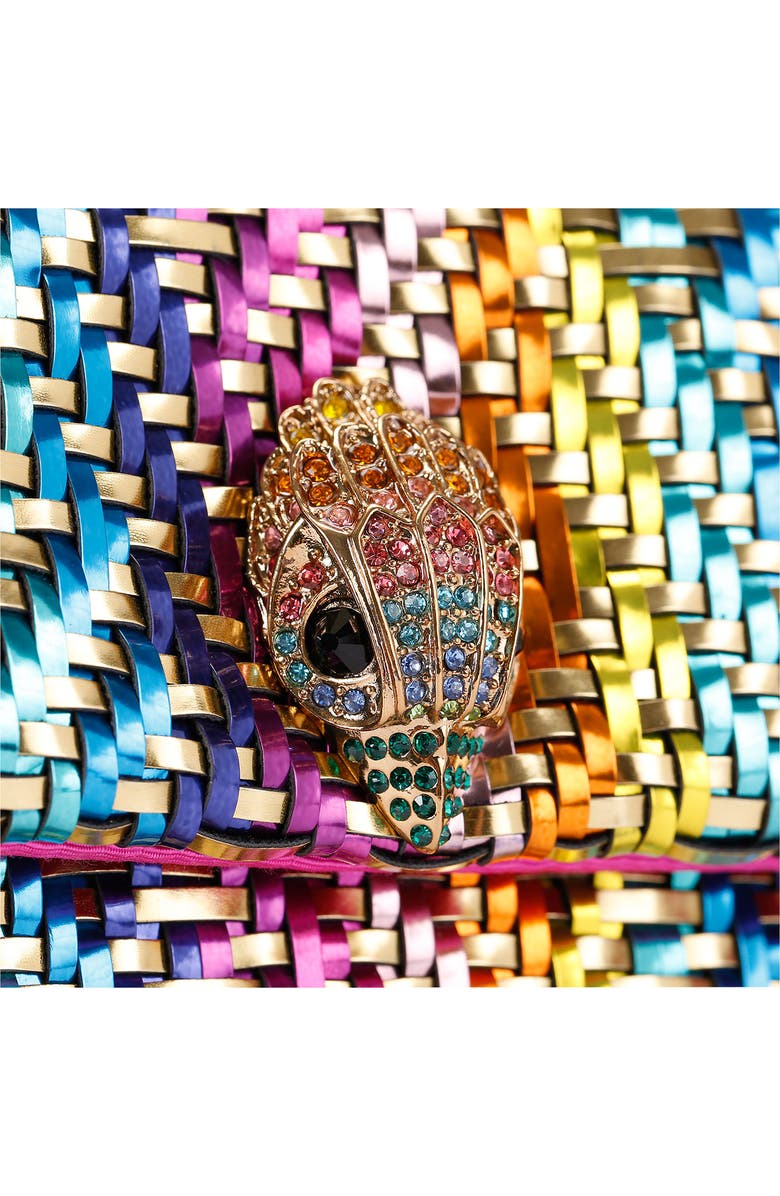 Kurt Geiger London Kensington Woven Faux Leather Convertible Shoulder Bag, Alternate, color,