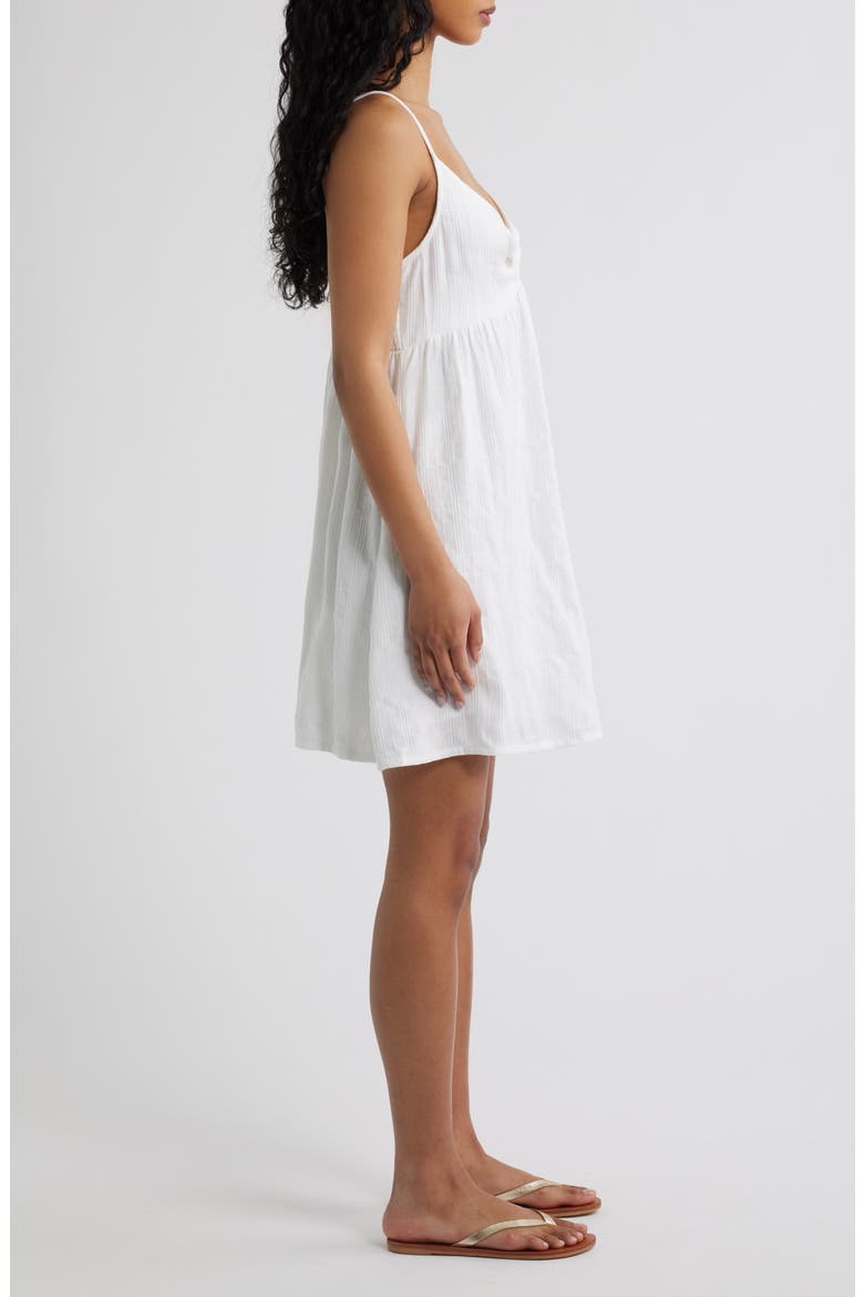 Catalina Island Stripe Minidress, Alternate, color, OPTICAL WHITE