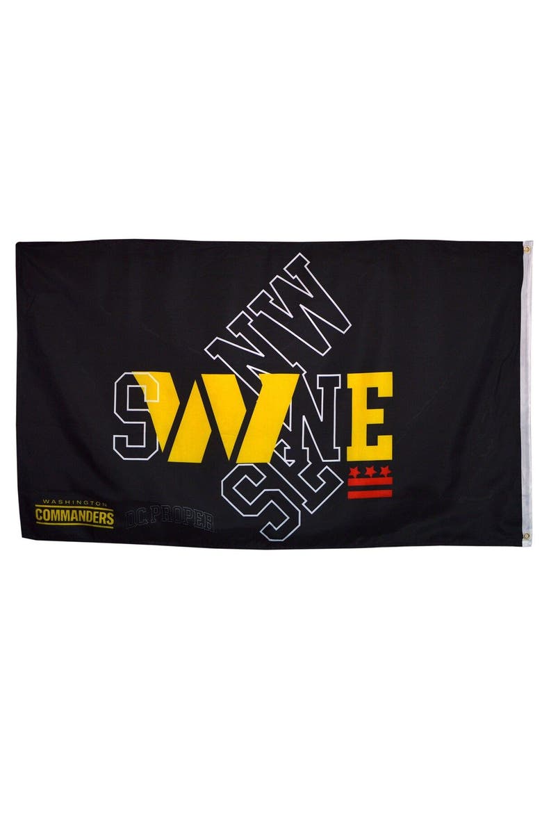 Black Washington Commanders 3' x 5' Legacy Flag, Alternate, color, Black