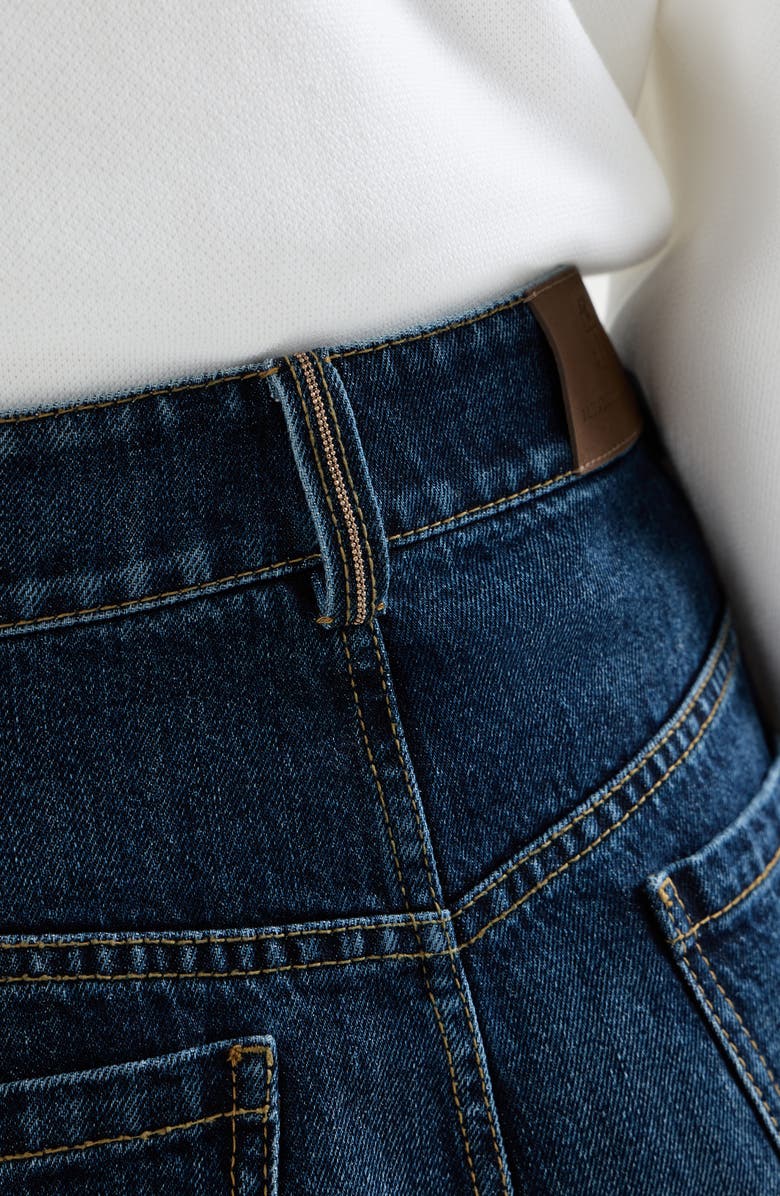 Brunello Cucinelli Denim mini skirt, Alternate, color, Denim