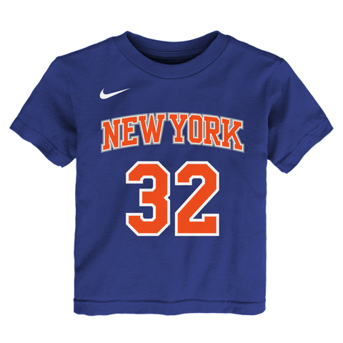 Toddler Nike Karl-Anthony Towns Blue New York Knicks Icon Name & Number T-Shirt
