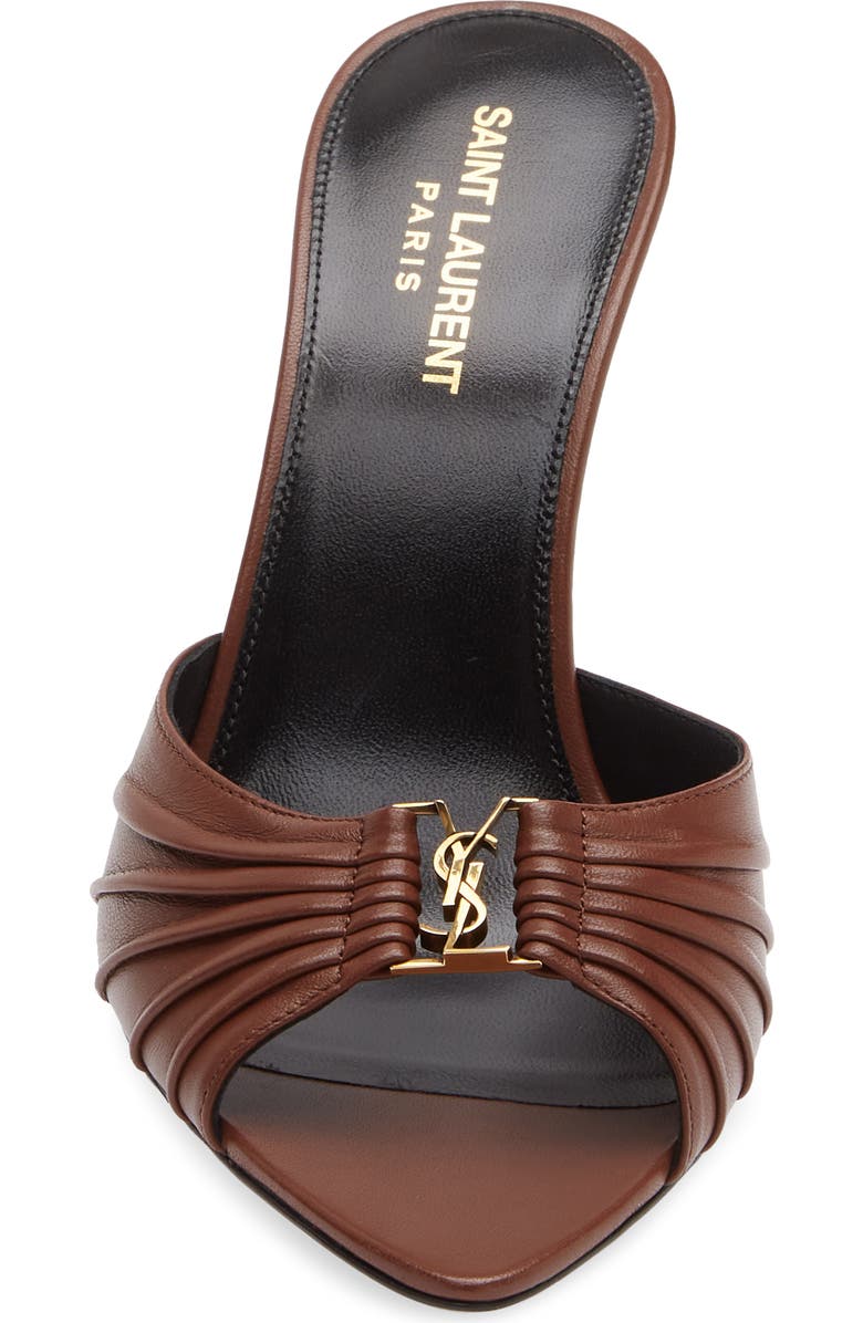 Saint Laurent Babylone Sandal, Alternate, color, Aesthetic Brown