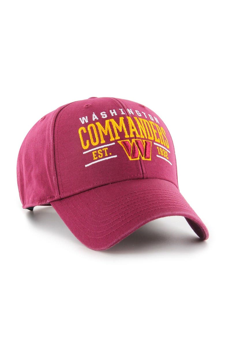 '47 Men's '47 Burgundy Washington Commanders Centerline MVP Adjustable Hat, Alternate, color, 