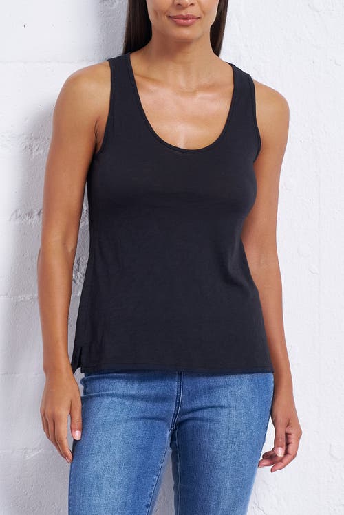 Franne Golde Slub Jersey Scoop Neck Tank