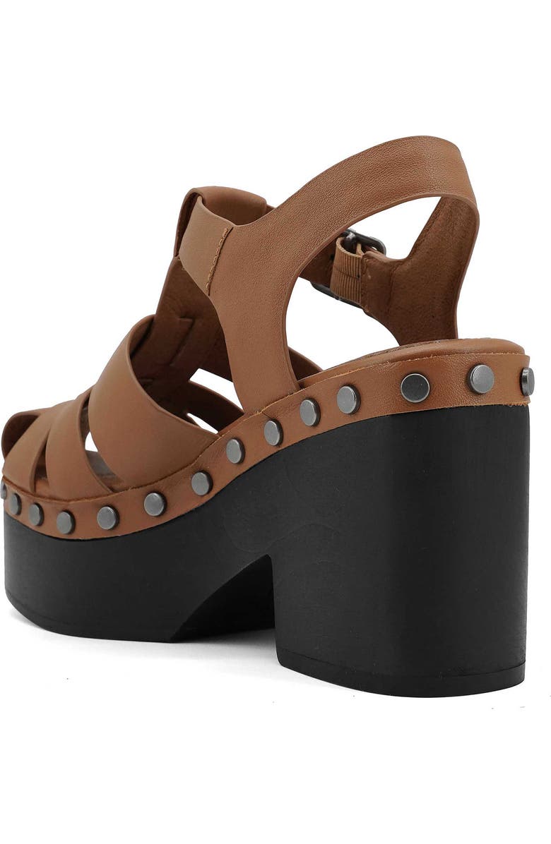 Artisan Crafted By Zigi Lorenza Platform Fisherman Sandal, Alternate, color, Tan Leather