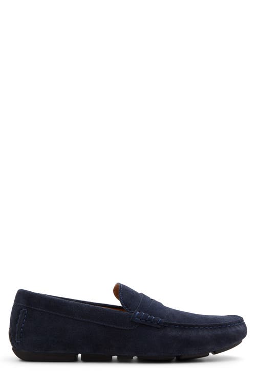 Brooks Brothers Jefferson Suede Driving Moccasins Shoes In Navy