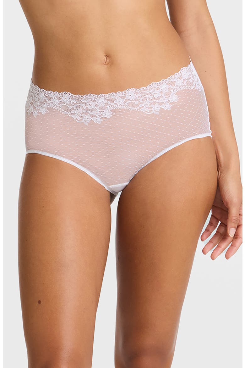 Double Take High Waist Briefs, Main, color, WHITE