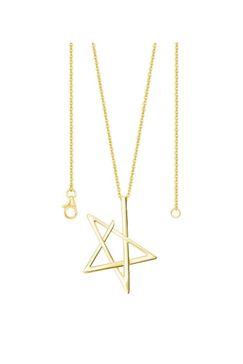 Lucy Quartermaine Sol Star Pendant In Gold