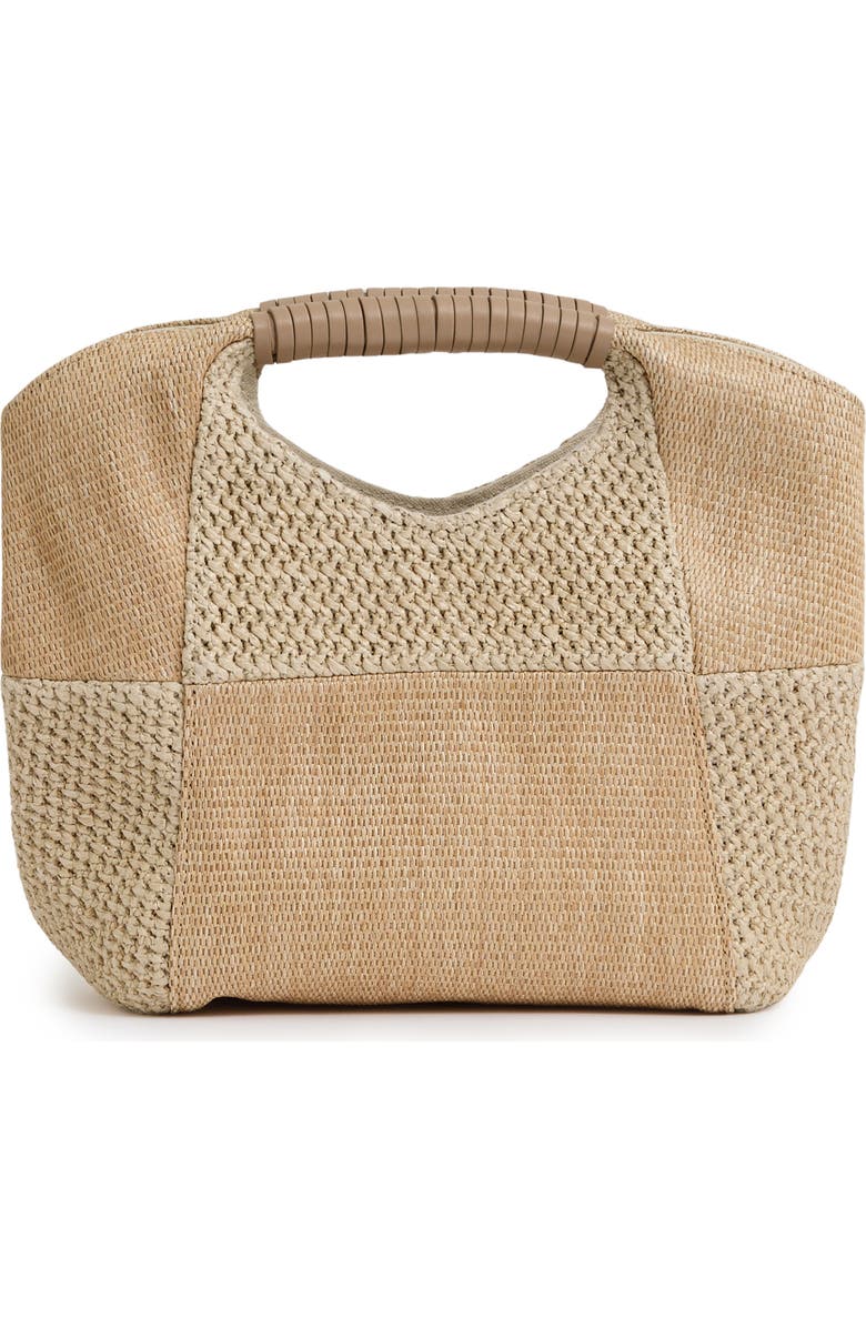 Reiss Rosalie Woven Top Handle Bag, Alternate, color, Rosalienatural