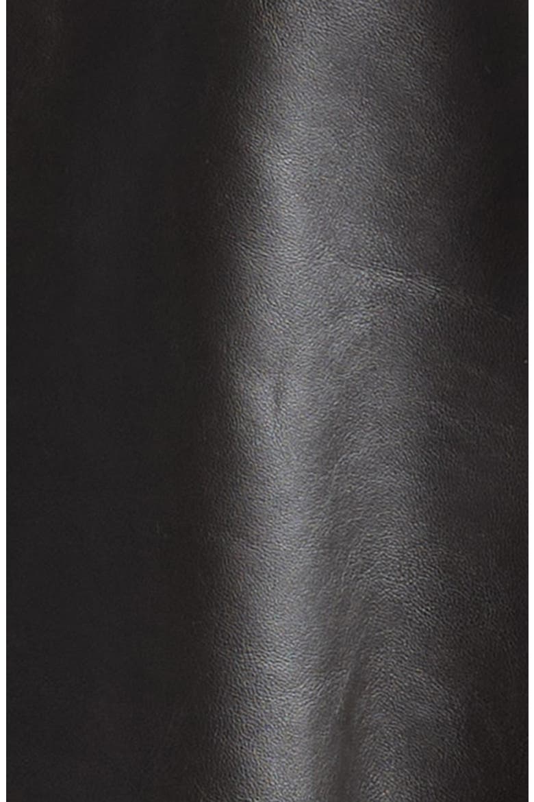 Leather Blouson Jacket, Alternate, color, DARK ESPRESSO