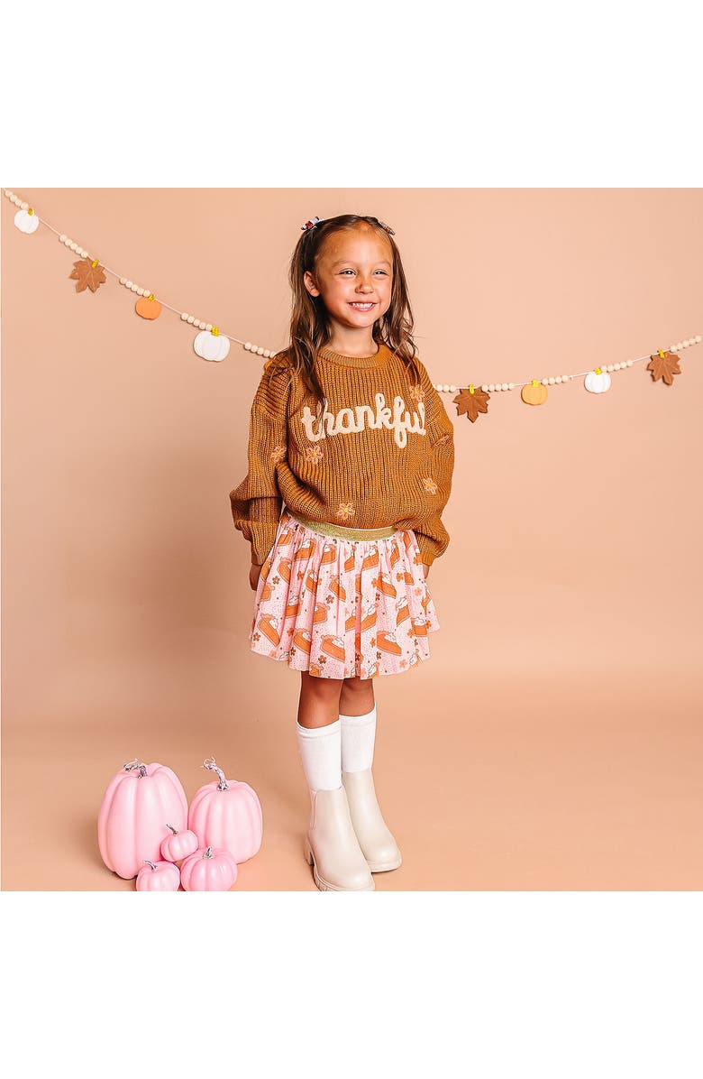 Sweet Wink Pumpkin Pie Thanksgiving Tutu, Alternate, color, Pink