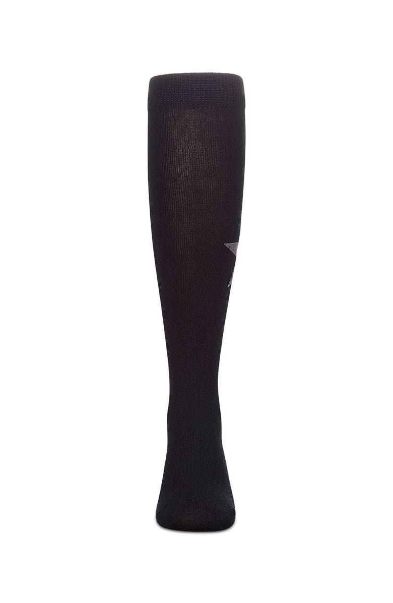 MeMoi Star Themed Knee Sock, Alternate, color, Navy