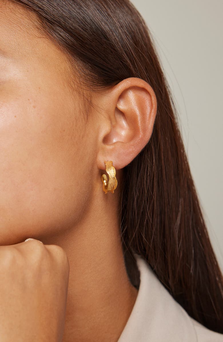 ENAMEL Copenhagen Ane Small Hoops, Alternate, color, Gold