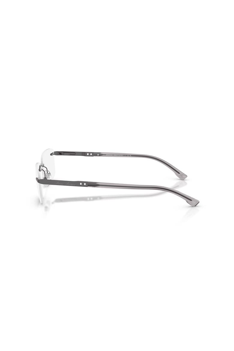 55mm Rectangle optical glasses, Alternate, color, Grey