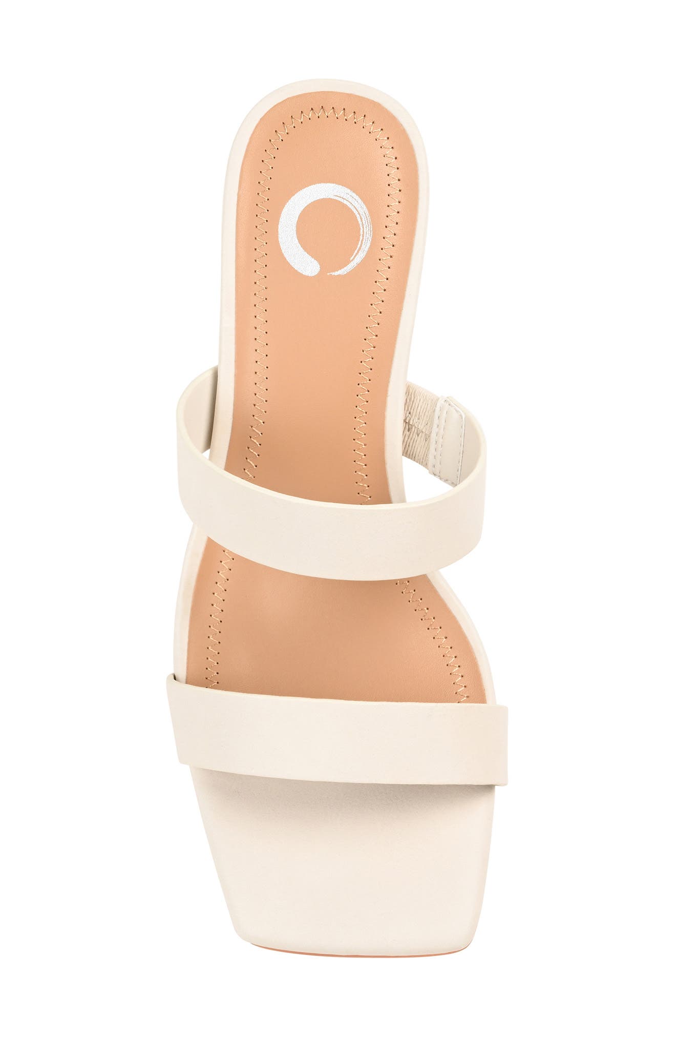 Journee Collection Nolla Heeled Sandal, Alternate, color, Off White
