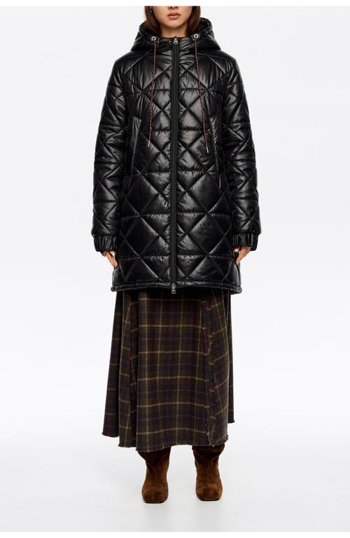 Bimba Y Lola Straight Hooded Puffer In Multi