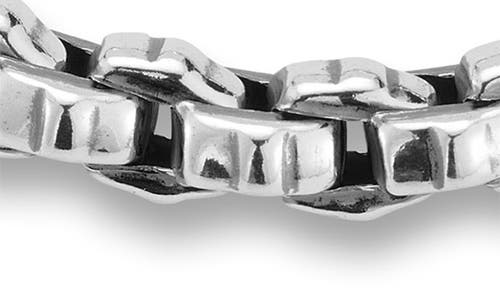 Yield Of Men Round Box Chain Bracelet In Silver