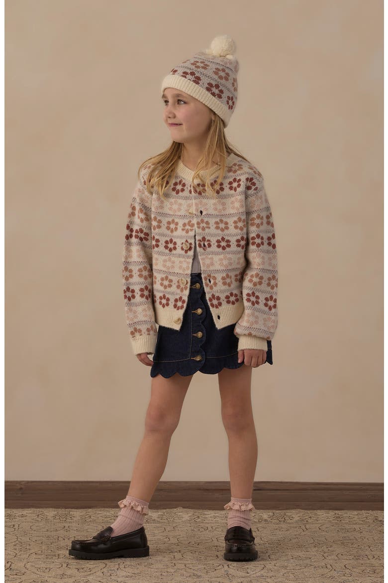 Cheyenne Flower Fair Cardigan, Alternate, color, NATURAL