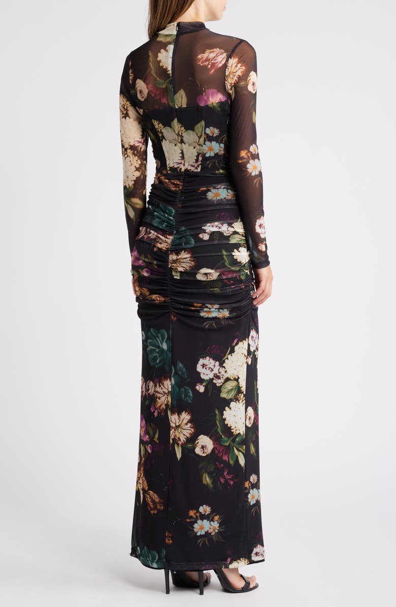 Black Halo Lexinton Long Sleeve Gown, Alternate, color, 