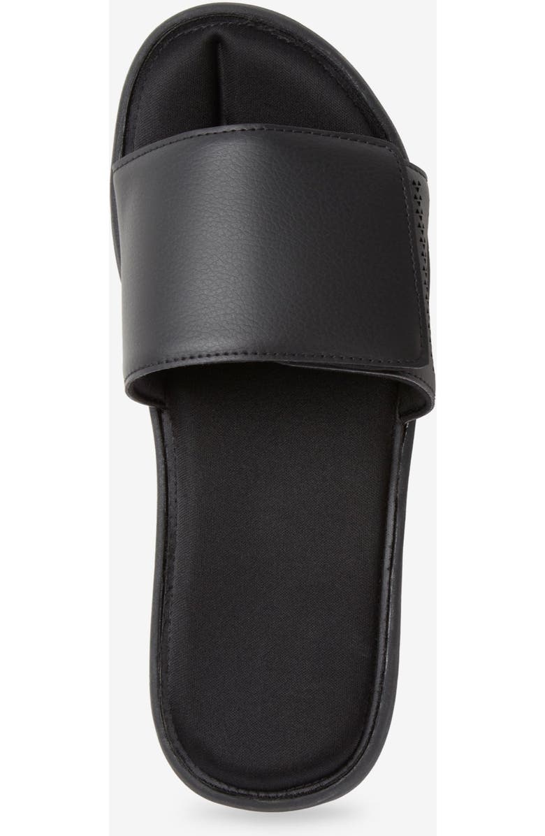 KingSize Memory Foam Slide Sandal, Alternate, color, Black