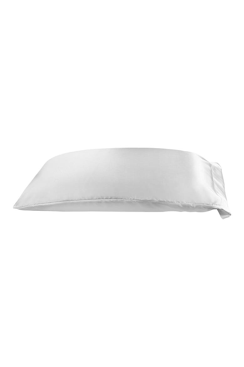 Vegan Satin Pillowcase, Alternate, color, WHITE