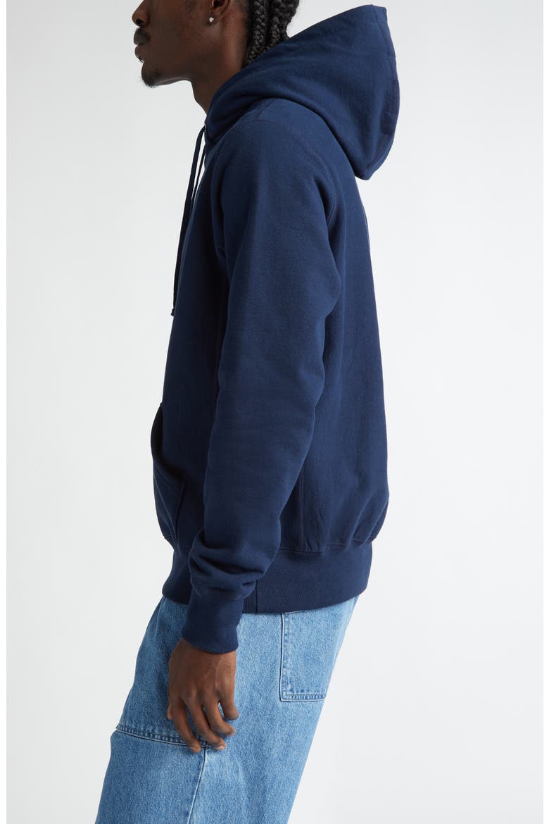 Classic Cotton Hoodie, Alternate, color, NAVY