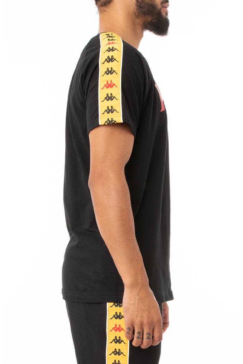 Kappa 222 Banda Deto Graphic Tee, Alternate, color, BLACK