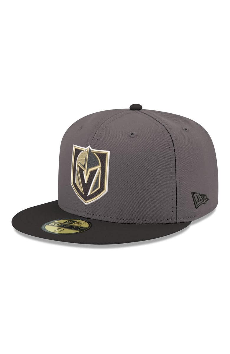 New Era Men's New Era  Gray Vegas Golden Knights Core Logo Two-Tone 59FIFTY Fitted Hat, Main, color, Gray
