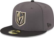 New Era Men's New Era Gray Vegas Golden Knights Core Logo Two-Tone 59FIFTY Fitted Hat