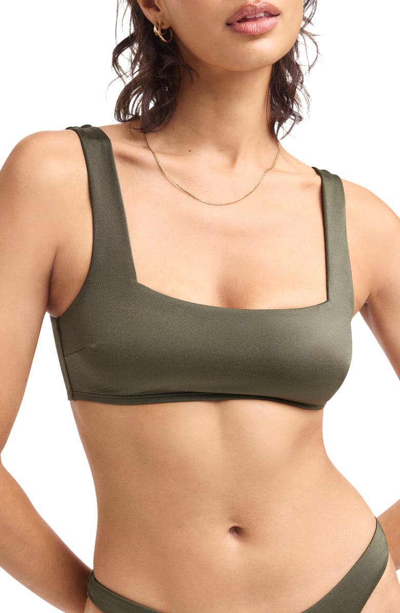 Vitamin A<sup
®</sup
Mika Bikini Top, Main, color, Olive
