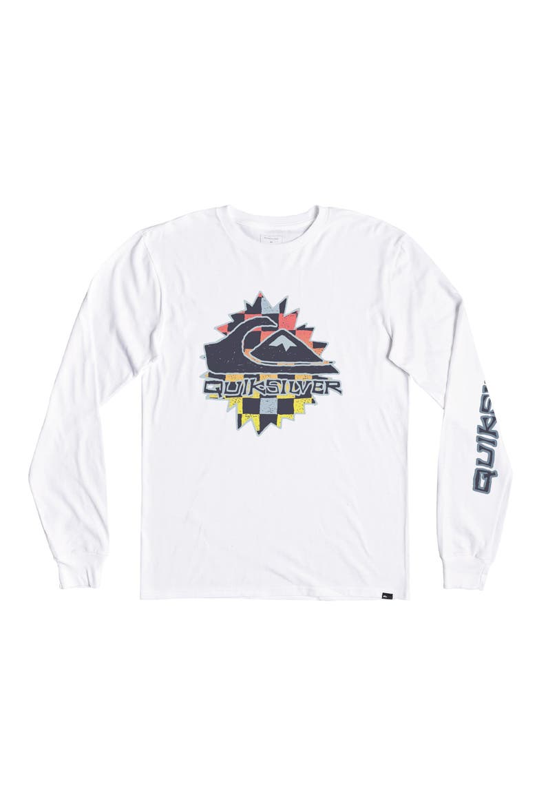 Kids' Gen X Long Sleeve Cotton Graphic Tee, Main, color, WHITE