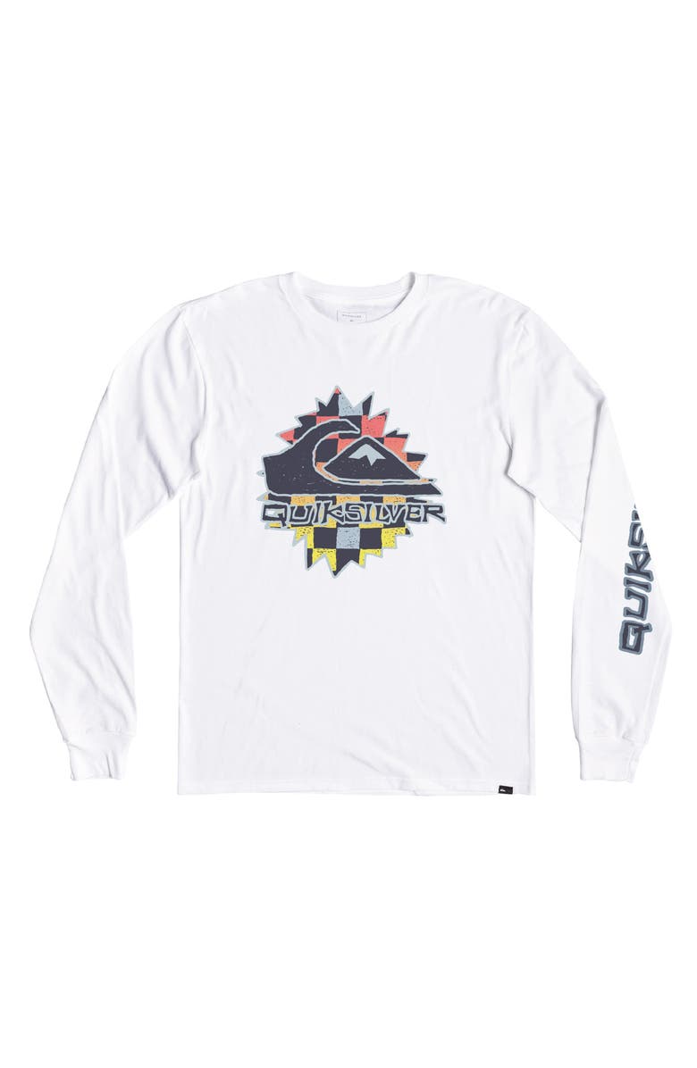 Quiksilver Kids' Gen X Long Sleeve Cotton Graphic Tee, Main, color, 