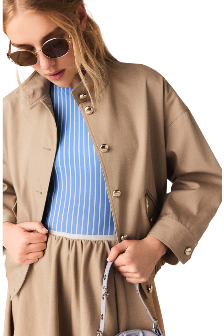Cotton bomber jacket, Alternate, color, Mastic beige