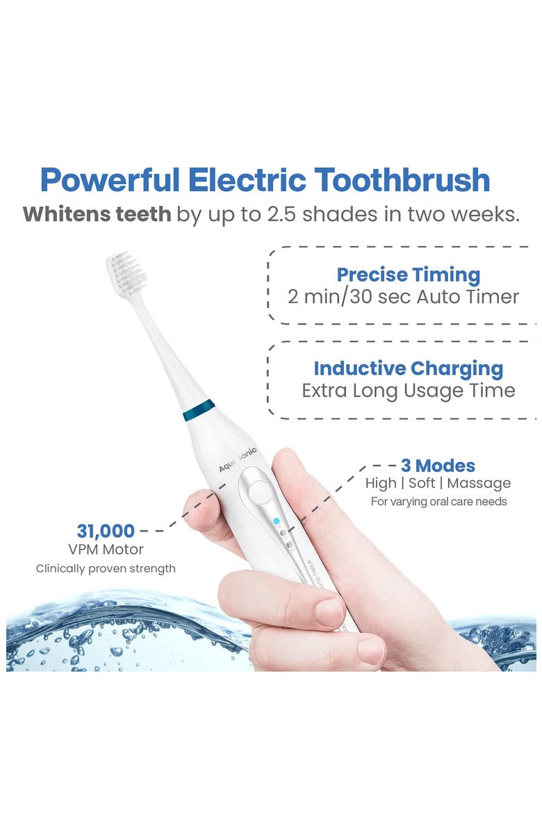 Home Dental Center Ultra Sonic Rechargeable Electric Toothbrush & Smart Water Flosser Set, Alternate, color, NO COLOR